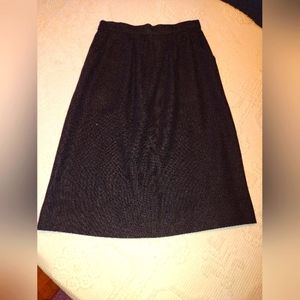 Black handmade vintage skirt